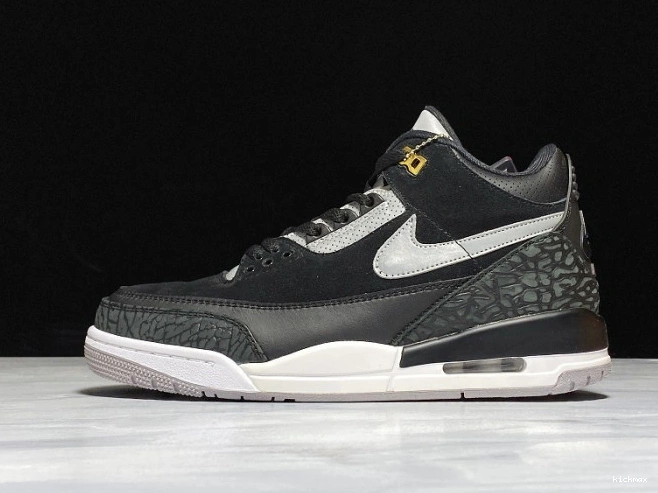 MAX Air Jordan Tinker Cement CK4348-007 3 Black Grey 0813